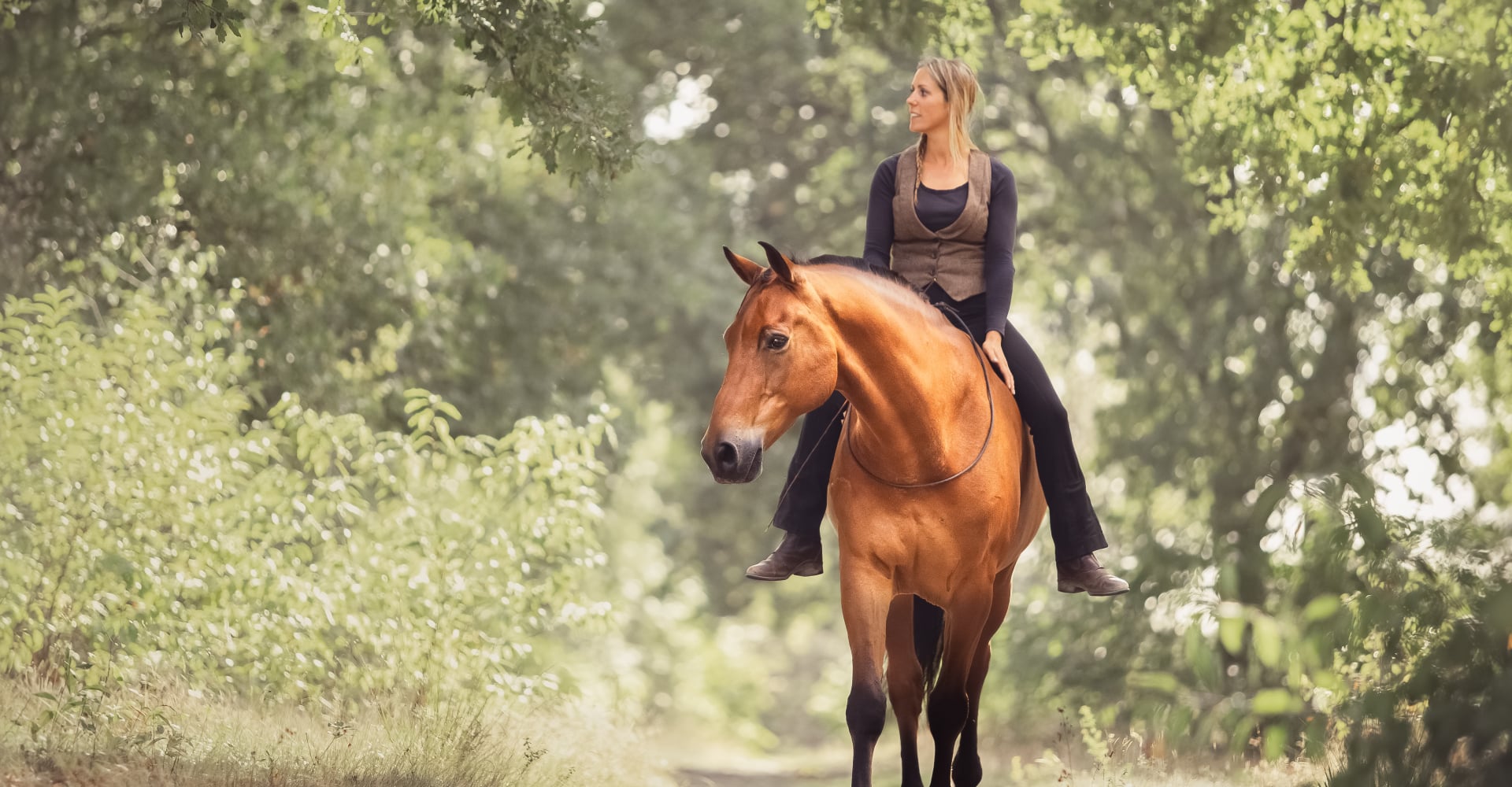 Rijden op de neckrope volgens de Human & Horse Methode