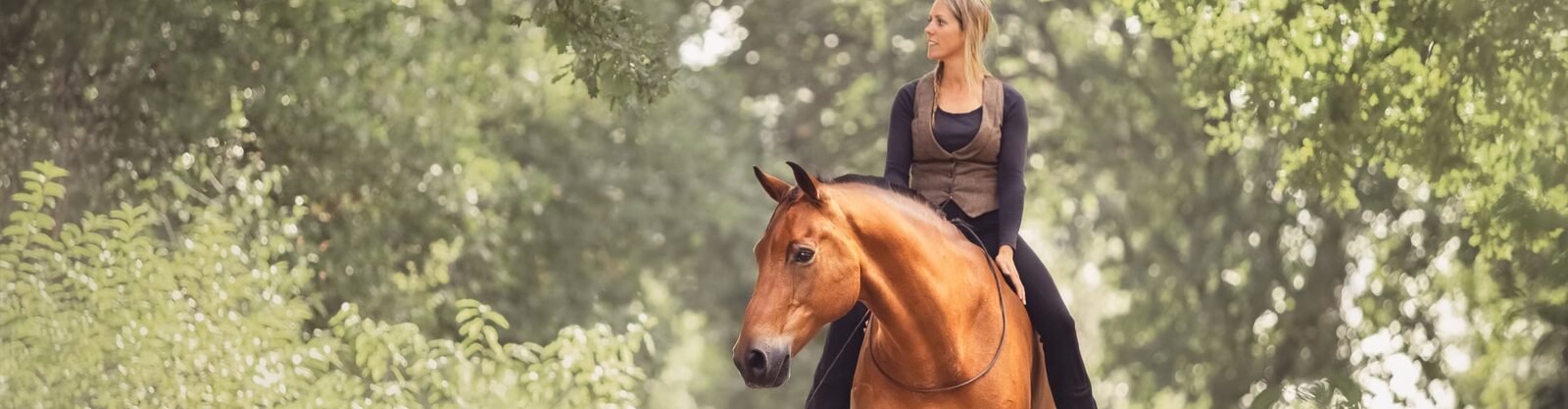 Praktijkles op de buitenbak van Human & Horse Academy